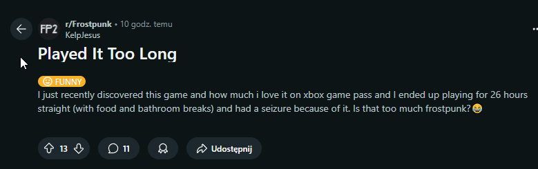 frostpunkgame's tweet image. As long as you’re not planning to sue us, you’re all good 👌#Frostpunk