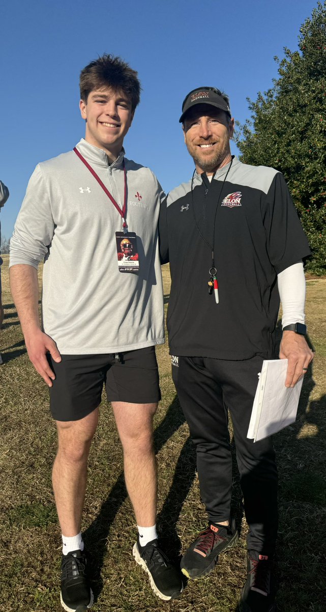 Excited to be back at Elon tomorrow for camp! <a href="/CoachDougMartin/">Doug Martin</a> <a href="/CappsHal/">Hal Capps</a> <a href="/TonyTrisciani/">Tony Trisciani</a> <a href="/Coach_Stad/">Alex Stadler</a>