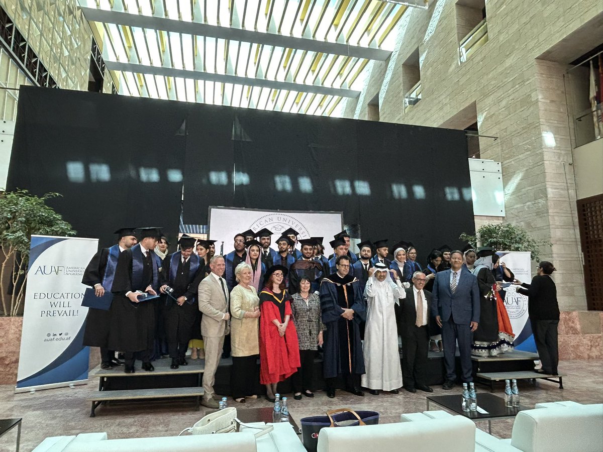 Italy in Afghanistan (@italyinafg) on Twitter photo What a ceremony today <a href="/AUAfghanistan/">American University of Afghanistan</a>!
Happy to celebrate the young Afghan new graduates, women and men, united in their right to education and for a peaceful life. What a ceremony today <a href="/AUAfghanistan/">American University of Afghanistan</a>!
Happy to celebrate the young Afghan new graduates, women and men, united in their right to education and for a peaceful life.