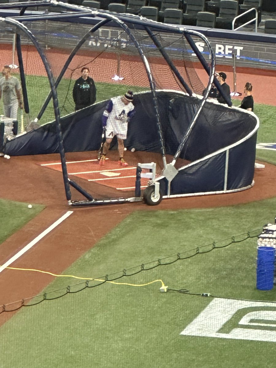 From afar, Josh Naylor’s custom Diamondbacks hockey jersey.