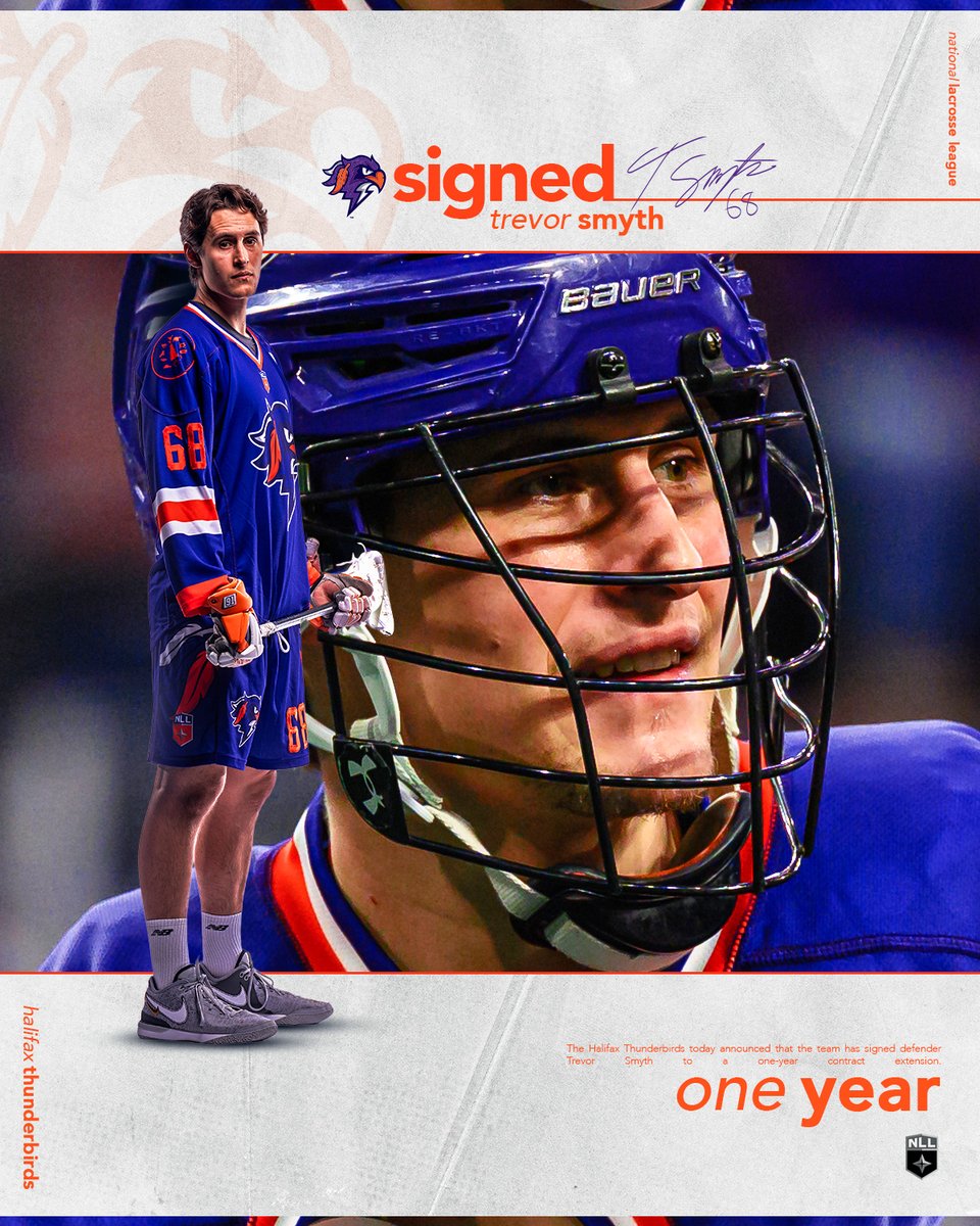 Halifax Thunderbirds (@hfxthunderbirds) on Twitter photo Welcome BACK, 68!
We have signed defenceman, <a href="/Tsmyth18/">Trevor Smyth</a>, to a one-year contract extension ⚡️
MORE: bit.ly/HFXsmyth-signi… Welcome BACK, 68!
We have signed defenceman, <a href="/Tsmyth18/">Trevor Smyth</a>, to a one-year contract extension ⚡️
MORE: bit.ly/HFXsmyth-signi…
