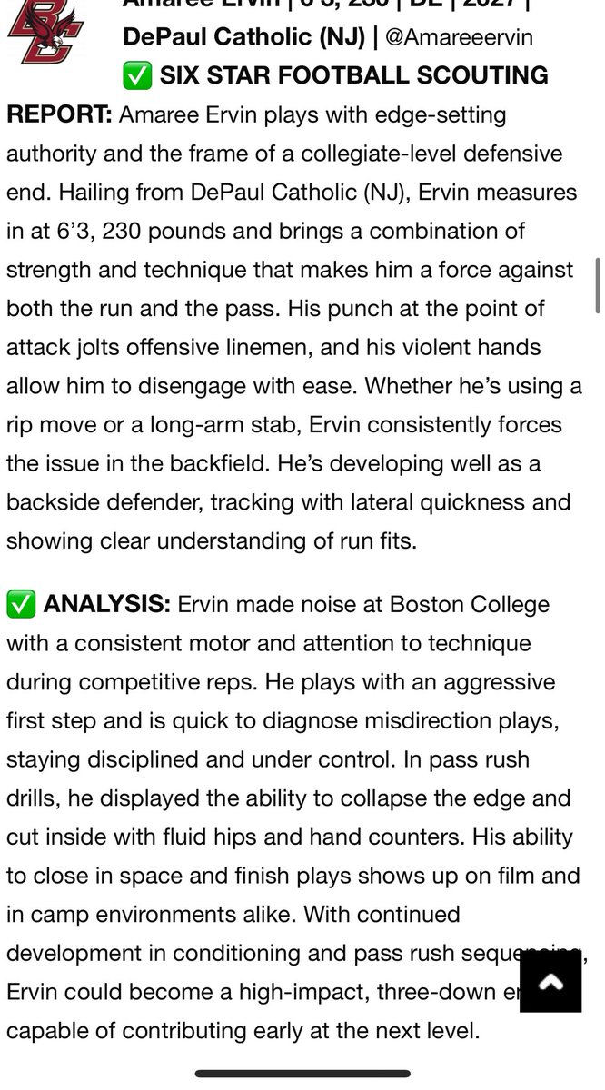 Thank for the write up <a href="/sixstarfootball/">Six Star Football | PLUS+</a> <a href="/BCFootball/">Boston College Football</a> <a href="/julianrowecohen/">Julian Rowe-Cohen</a> <a href="/CoachSHuggins/">Savon Huggins</a> <a href="/CoachCamp01/">Nick Campanile</a> <a href="/dpfootball/">DePaul Football</a>