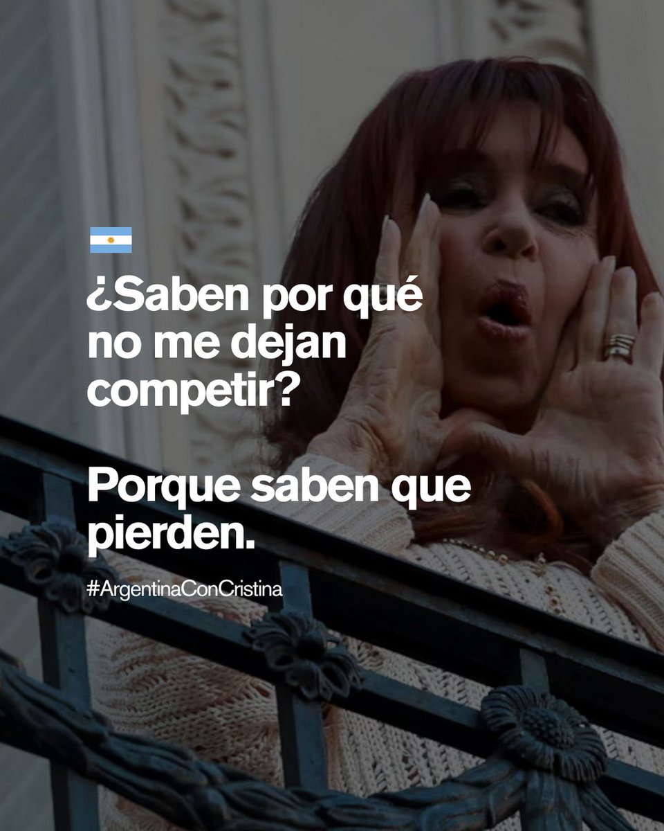 #ArgentinaConCristina  🇦🇷