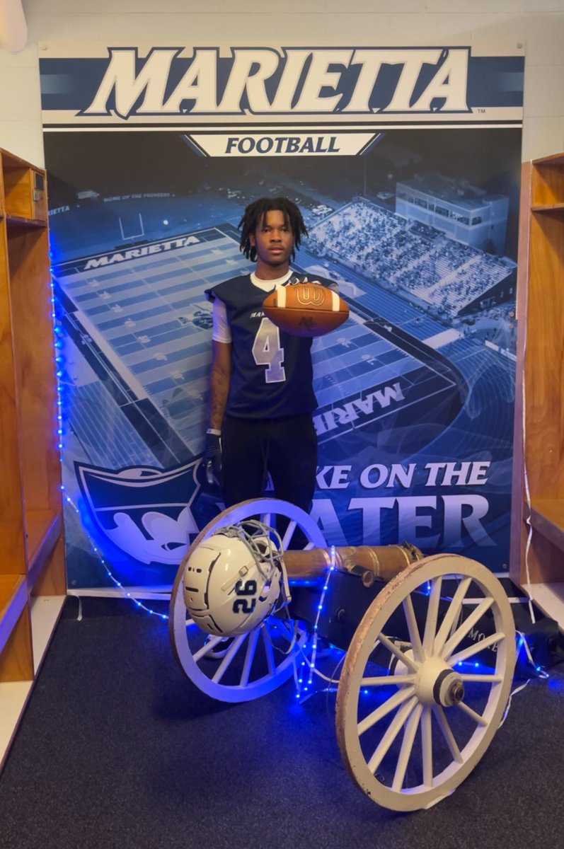 Derius_Bacchus4's tweet image. Had a great visit at Marietta thanks for having me coaches! @CoachAgnew_ @CoachHughes22 @CoachTomKaufman @CoachCreel @EUCFOOTBALL