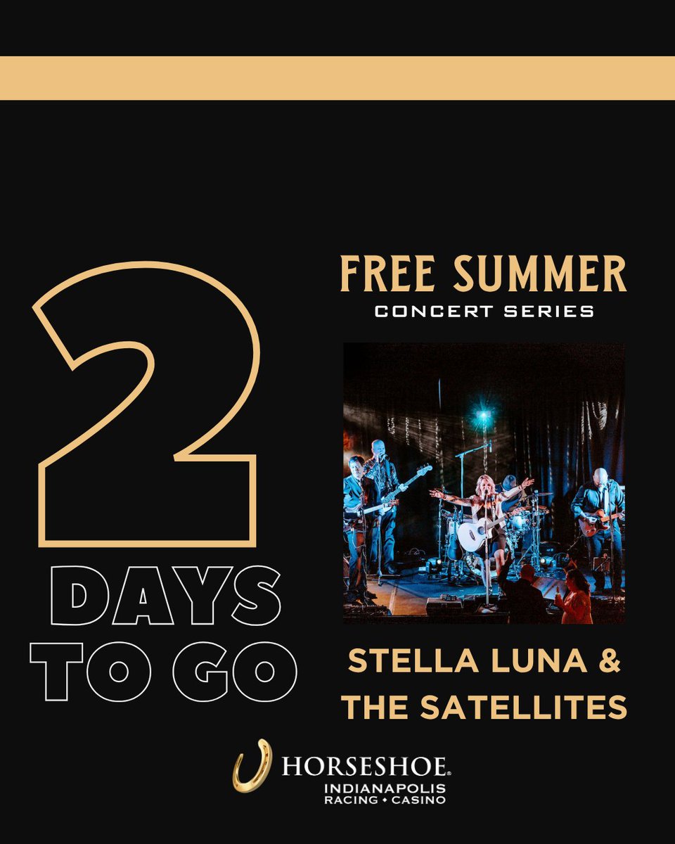 Our Free Summer Concert Series continues with Stella Luna &amp; The Satellites! 2 more days until the fun begins 🎸🎤 #indianapolis #indytodo #freeconcert