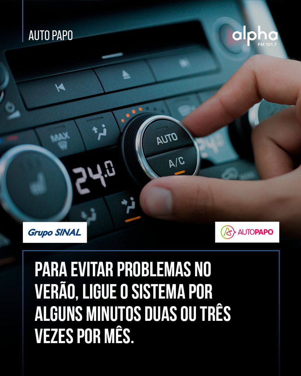 É importante lembrar: o ar-condicionado, assim como o próprio carro, foi feito para funcionar regularmente. Ficar muito tempo parado pode causar problemas como o ressecamento das mangueiras, trincas nas correias e até o escapamento do gás refrigerante.
#publi #alphafm #autopapo