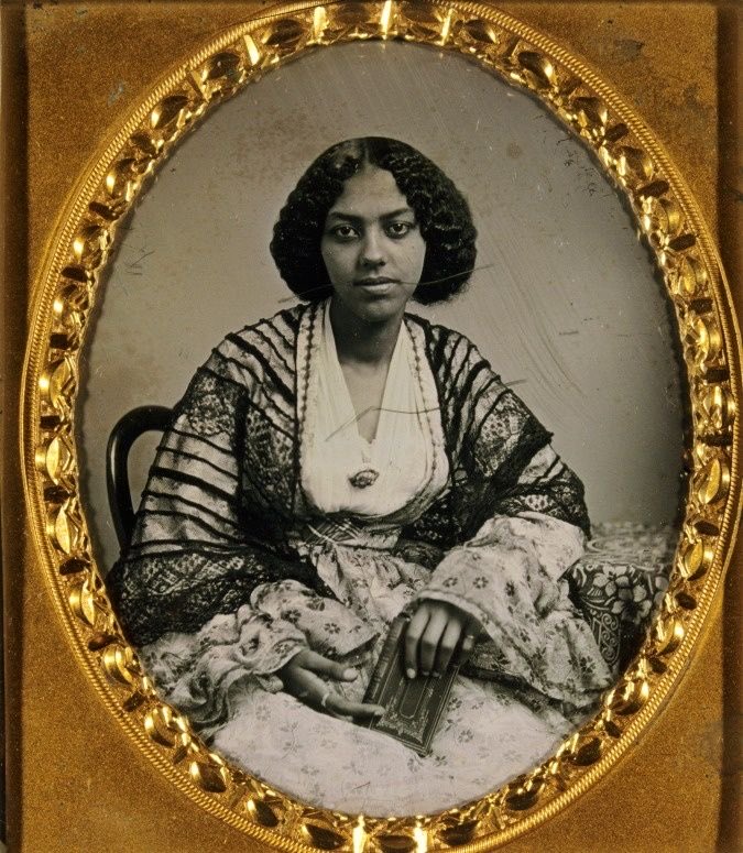 — portraits of two african american women (1800s).