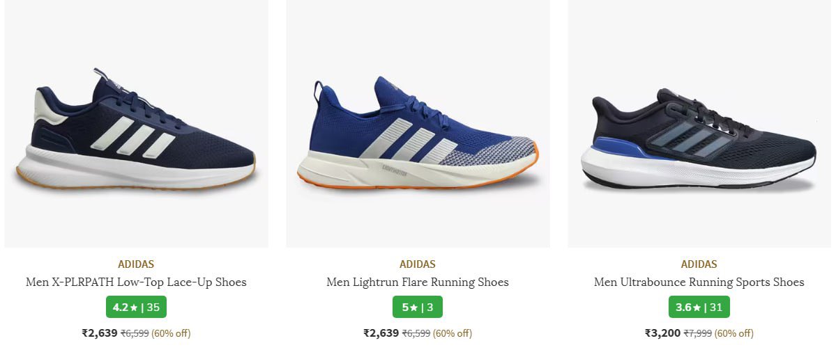 AJIO Loot : Upto 76% off on Adidas Shoes. 

Men’s : ajiio.in/q9735mn
Women’s : ajiio.in/t99GUlC

Adidas Originals. 
Men’s : ajiio.in/hj2O61w
Women’s : ajiio.in/is3BPle

+ Extra 15% AJIO Super Cash.