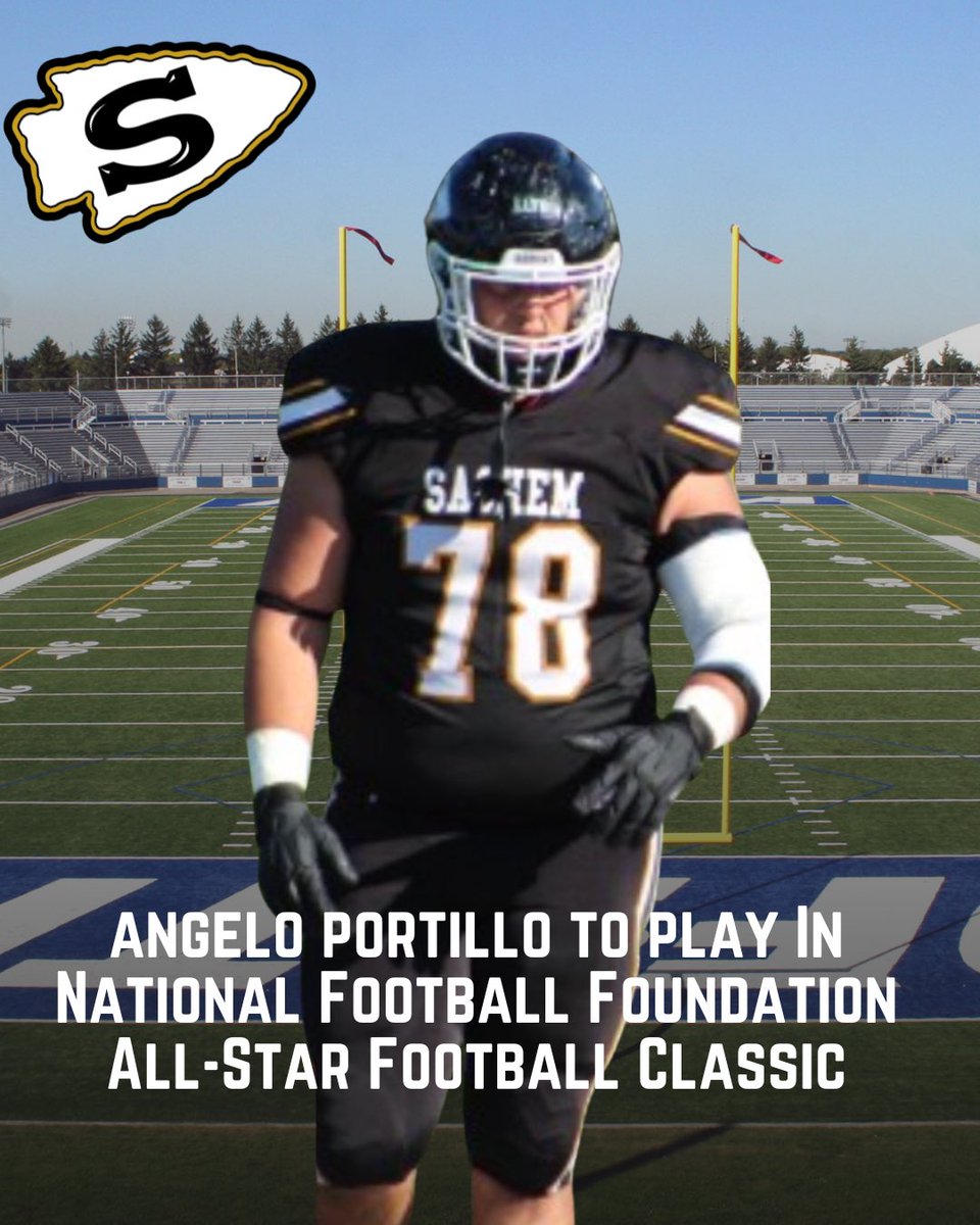 We're excited to see Sachem's Angelo Portillo strap up and play in the National Football Foundation All-Star Football Classic.

Angelo will represent the Long Island All-Stars on Saturday, June 21, at Hofstra University at 1 p.m.Get tickets today: gofan.co/event/3195431