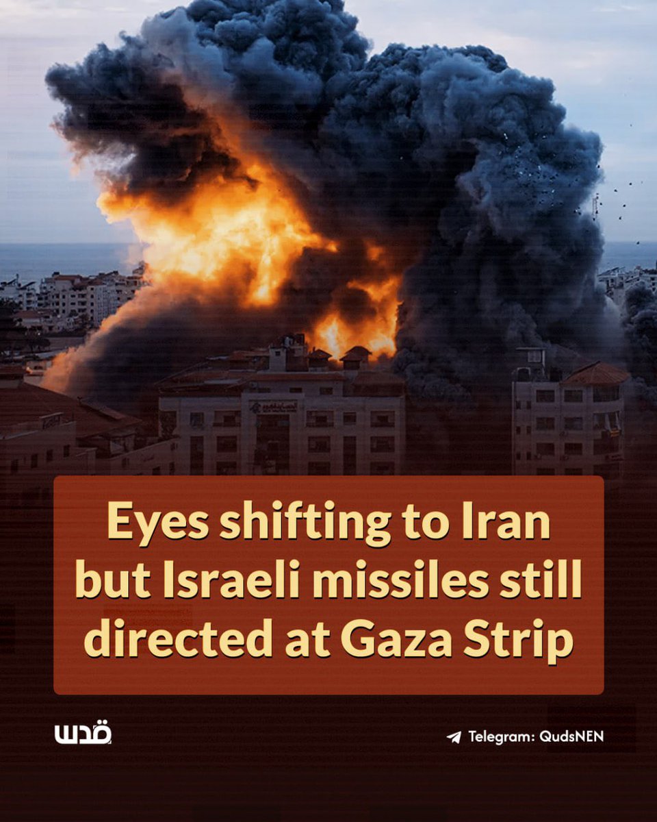 After the Israeli initiated unprovoked attacks on Iran and Iran’s retaliation, coverage on the catastrophic situation in the Gaza Strip has significantly decreased. 

The Gaza Strip continues to be bombarded by Israeli aircraft and artillery shelling everyday, including