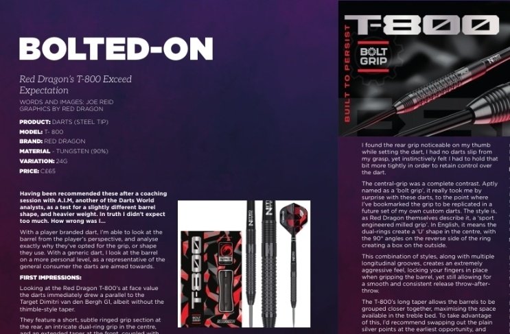 🔴⚪️ Darts World 589 ⚪️🔴
Spring/Summer 2025 - Out Now!

◽️Inside: ⚔️ Choose Your Weapons

This time Joe Reid looks into the <a href="/reddragondarts/">Red Dragon Darts</a> T-800 with a unique 'Bolt grip'.

It's fair to say he was a touch surprised!

#TheOfficialVoiceOfDarts 
🛒 bit.ly/4kI885w