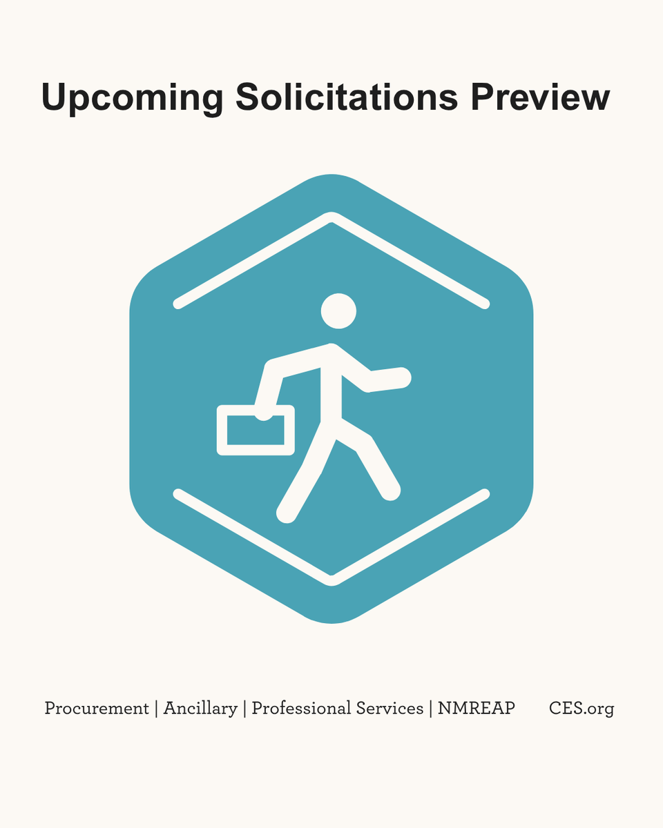 📣 From SCADA Systems to Career Technical Education, CES has several new RFPs launching soon.
Now’s the time to prepare and get involved!

📄 Full list at ces.org

#CESRFPs #OpportunityKnocks #InnovationInEducation