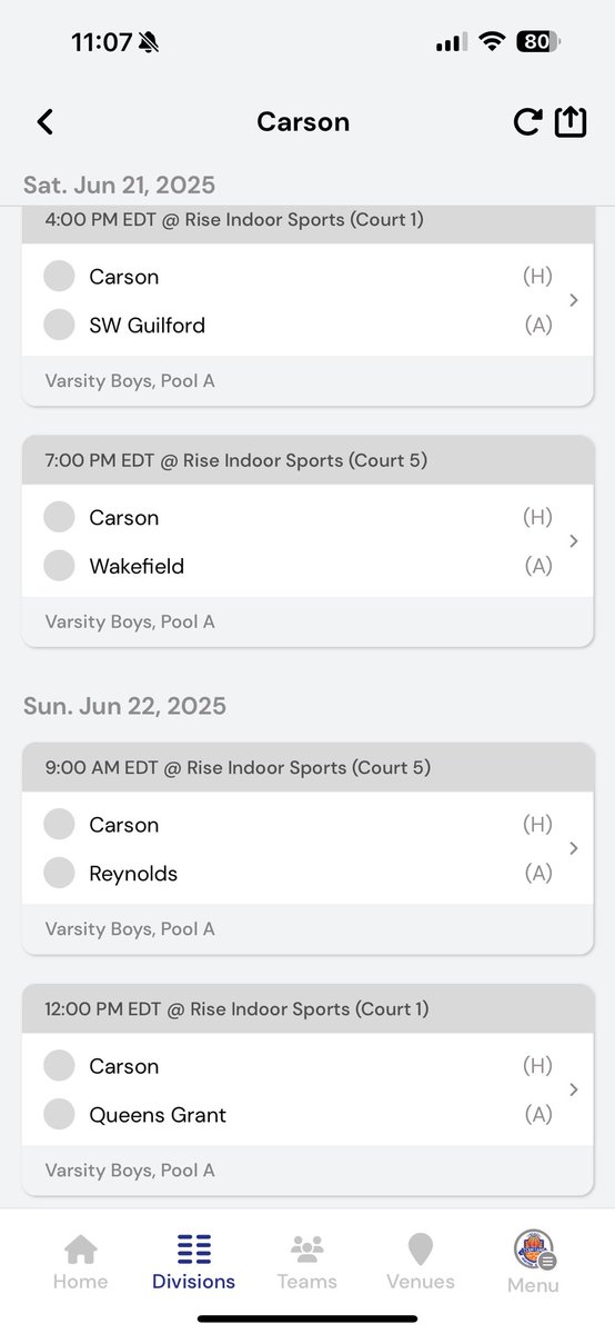 Jaxson Martin (@jaxmart_20) on Twitter photo Looking forward to the live period at RISE in Bermuda Run this weekend. Here’s my schedule:
<a href="/PSBelite/">PSB Elite Boys</a> <a href="/PSBCharlotte/">Pro Skills Charlotte</a> <a href="/cgoody81/">chris goodrum</a> <a href="/Sports_Recruits/">SportsRecruits</a> <a href="/PhenomExposure/">Phenom_Exposure</a> <a href="/PhenomMixtapes/">Phenom Hoop Videos</a> <a href="/Phenom_Hoops/">Phenom Hoop Report</a> <a href="/Coachmccarthy88/">Patrick McCarthy</a> <a href="/Coach_Rick57/">Rick Lewis</a> <a href="/CarsonCougarMBB/">Carson Basketball</a> Looking forward to the live period at RISE in Bermuda Run this weekend. Here’s my schedule:
<a href="/PSBelite/">PSB Elite Boys</a> <a href="/PSBCharlotte/">Pro Skills Charlotte</a> <a href="/cgoody81/">chris goodrum</a> <a href="/Sports_Recruits/">SportsRecruits</a> <a href="/PhenomExposure/">Phenom_Exposure</a> <a href="/PhenomMixtapes/">Phenom Hoop Videos</a> <a href="/Phenom_Hoops/">Phenom Hoop Report</a> <a href="/Coachmccarthy88/">Patrick McCarthy</a> <a href="/Coach_Rick57/">Rick Lewis</a> <a href="/CarsonCougarMBB/">Carson Basketball</a>