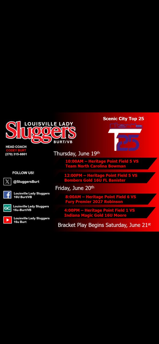 Back to travel!! 🔥❤️
<a href="/SluggersBurt/">Louisville Lady Sluggers Huecker M/B</a>