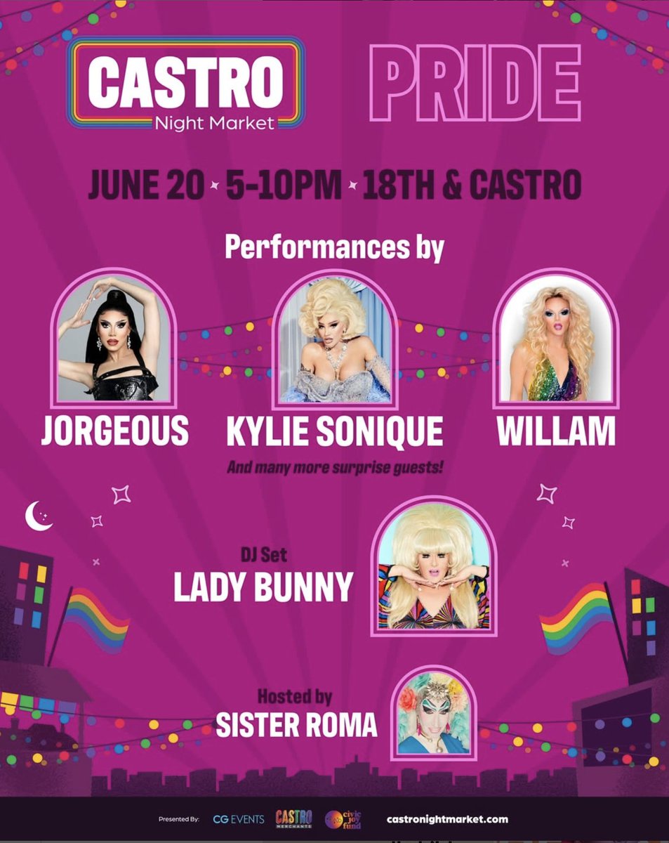 LADY BUNNY (@ladybunny77) on Twitter photo SAN FRANCISCO: See ya Friday night for a DJ set with <a href="/SisterRoma/">Sister Roma</a> hosting <a href="/willam/">Willam</a> , <a href="/KylieSonique/">Kylie Sonique</a> & <a href="/Jorgeous_1/">Jorgemosa 💋</a> ! I hope that none of these desperate dykes are gonna try and have me in that way! SAN FRANCISCO: See ya Friday night for a DJ set with <a href="/SisterRoma/">Sister Roma</a> hosting <a href="/willam/">Willam</a> , <a href="/KylieSonique/">Kylie Sonique</a> & <a href="/Jorgeous_1/">Jorgemosa 💋</a> ! I hope that none of these desperate dykes are gonna try and have me in that way!