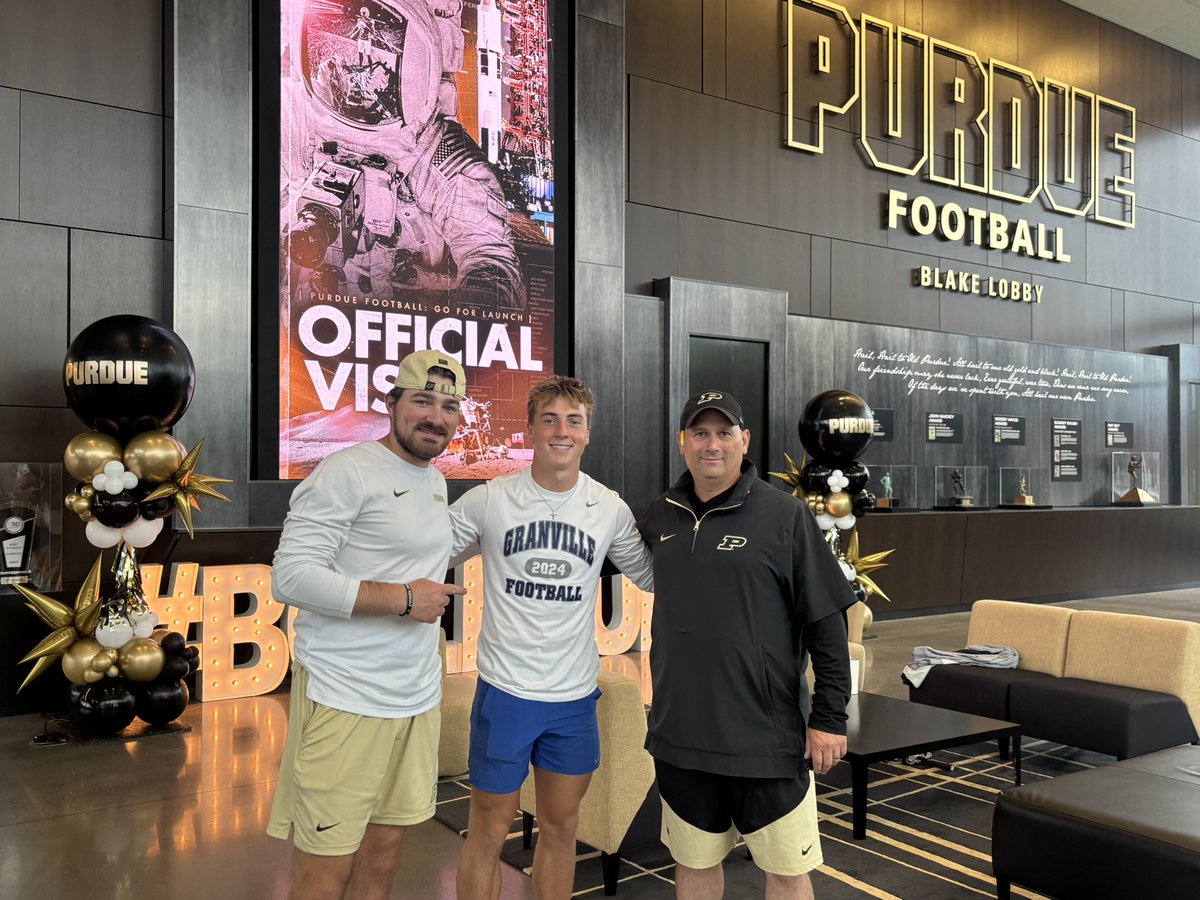 Bode Shoaps (@bode_shoaps) on Twitter photo Great day today <a href="/BoilerFootball/">Purdue Football</a> winning the FG comp from 56! Thanks to <a href="/CoachJShibest/">James Shibest</a> and <a href="/CoachPorrecaPU/">Nick Porreca</a> for having me.
<a href="/Granville_FB/">Granville Football</a> <a href="/coach_leff/">Dylan Leffingwell</a> <a href="/D_Madden_Punter/">Coach Dan Madden</a> <a href="/HKA_Tanalski/">Adam</a> Great day today <a href="/BoilerFootball/">Purdue Football</a> winning the FG comp from 56! Thanks to <a href="/CoachJShibest/">James Shibest</a> and <a href="/CoachPorrecaPU/">Nick Porreca</a> for having me.
<a href="/Granville_FB/">Granville Football</a> <a href="/coach_leff/">Dylan Leffingwell</a> <a href="/D_Madden_Punter/">Coach Dan Madden</a> <a href="/HKA_Tanalski/">Adam</a>