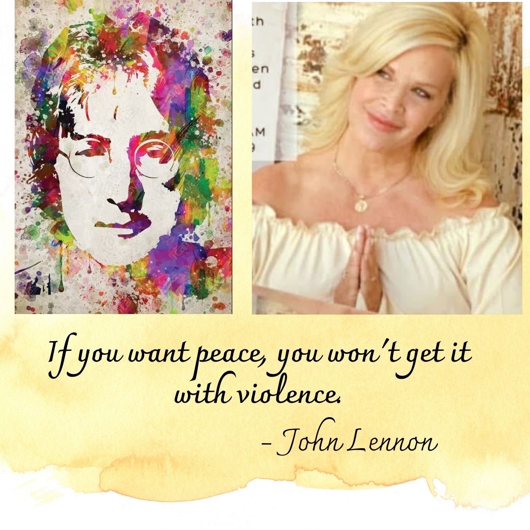 "If you want peace, you won't get it with violence." ~ John Lennon 🪻 #ThursdayThoughts
thehealingtrilogy.com #KimberlyMeredith #MedicalMedium #Healing