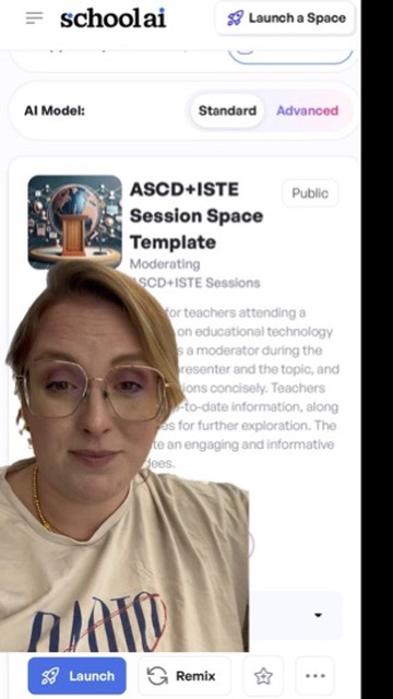 Educators! ISTE is coming right up. 

Did you know we have a Space specifically designed to build your ISTE schedule? Don't miss a minute of learning and schedule in some time at the SchoolAI booth #3136!! 

Explore it here: app.schoolai.com/spaces/cmaecvv…