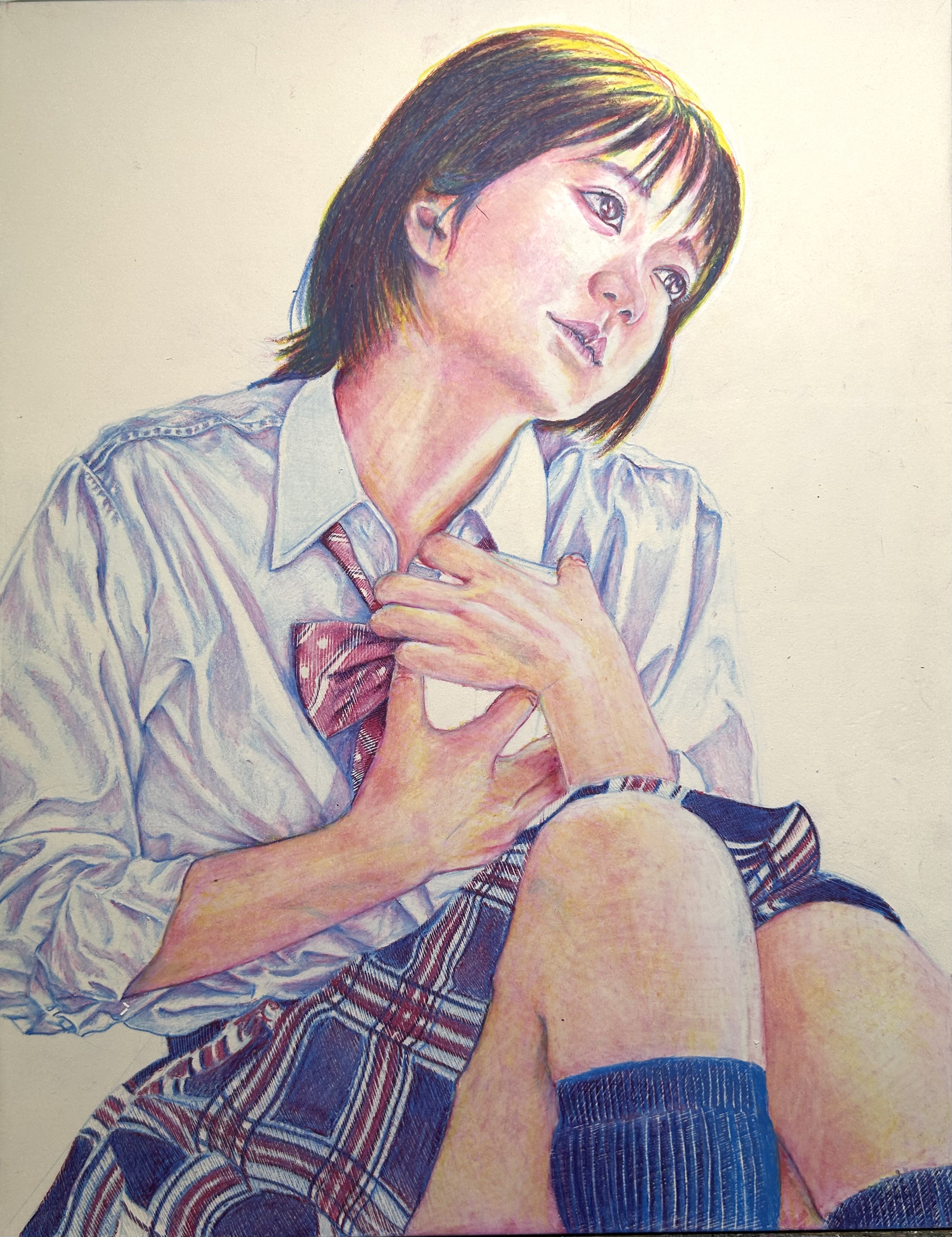F100号　色鉛筆画 F100号 色鉛筆画