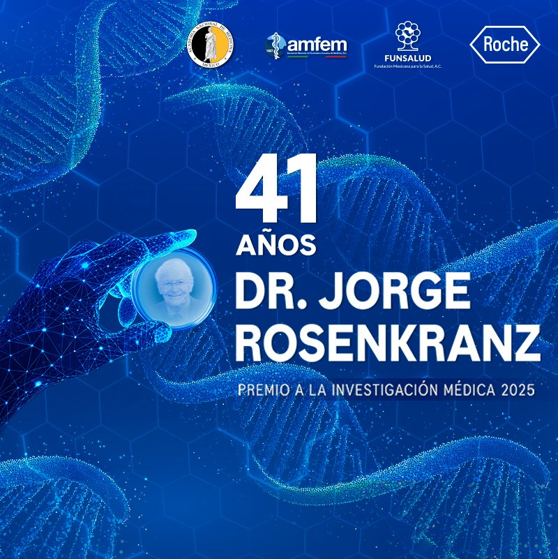 FUNSALUD (@funsaludmx) on Twitter photo Participa - Premio a la Investigación Médica Dr. Jorge Rosenkranz 2025.
Tienes hasta el hasta el 31 de julio para registrar tu proyecto 🗓️ 🗓️.
👉 👉 Conoce las bases de esta convocatoria: bit.ly/4652rKj Participa - Premio a la Investigación Médica Dr. Jorge Rosenkranz 2025.
Tienes hasta el hasta el 31 de julio para registrar tu proyecto 🗓️ 🗓️.
👉 👉 Conoce las bases de esta convocatoria: bit.ly/4652rKj