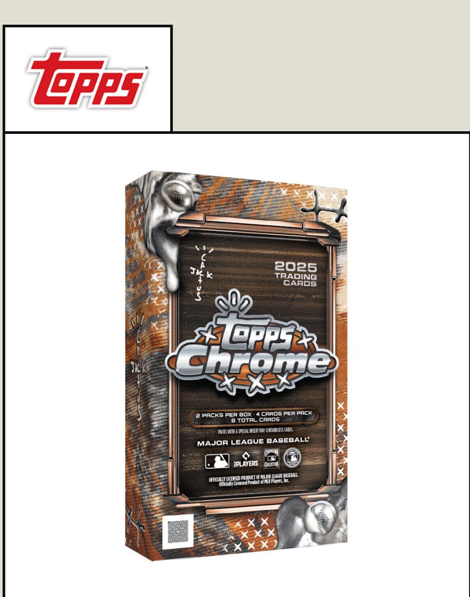 CroCollects's tweet image. Anyone else hit the 2025 Topps Chrome® Baseball x Cactus Jack - Fanatics Fest Exclusive drop?
