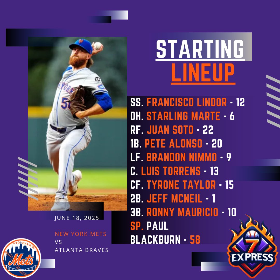 4-game losing streak, let’s end it &amp; start a winning one of our own. 

Paul Blackburn leads the way to try and spark something for the Mets &amp; get over last night’s heartbreaking loss. 🙏

#LGM #METS