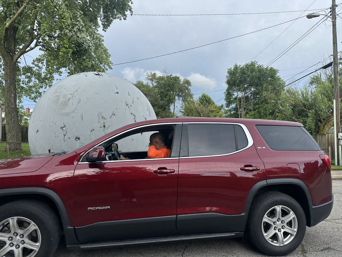 Neighbors here on the east side are confused. What is this strange object that fell on the sidewalk. They say they heard a loud boom a few hours ago during severe wx. When they looked out their window, they saw this. It’s become a tourist attraction here on N Pasadena St. <a href="/wrtv/">WRTV Indianapolis</a>