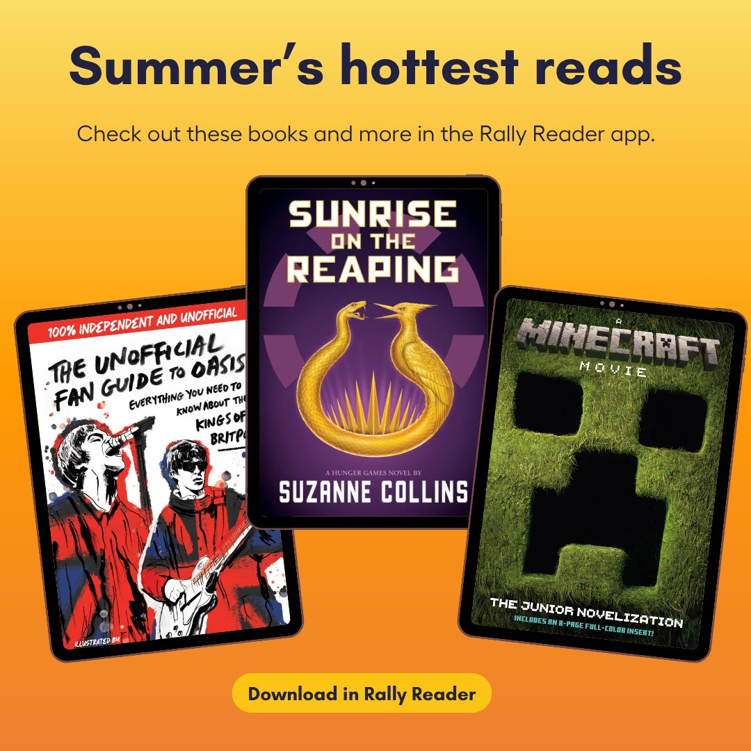 RallyReader's tweet image. Rally Reader makes summer reading easy and fun with titles leveled to your child’s ability—and curated to match their real interests. No more guesswork. Just good vibes and great books.   #RallyReader #ReadingPractice #EdTech #SummerReading #ReadWhatYouLove