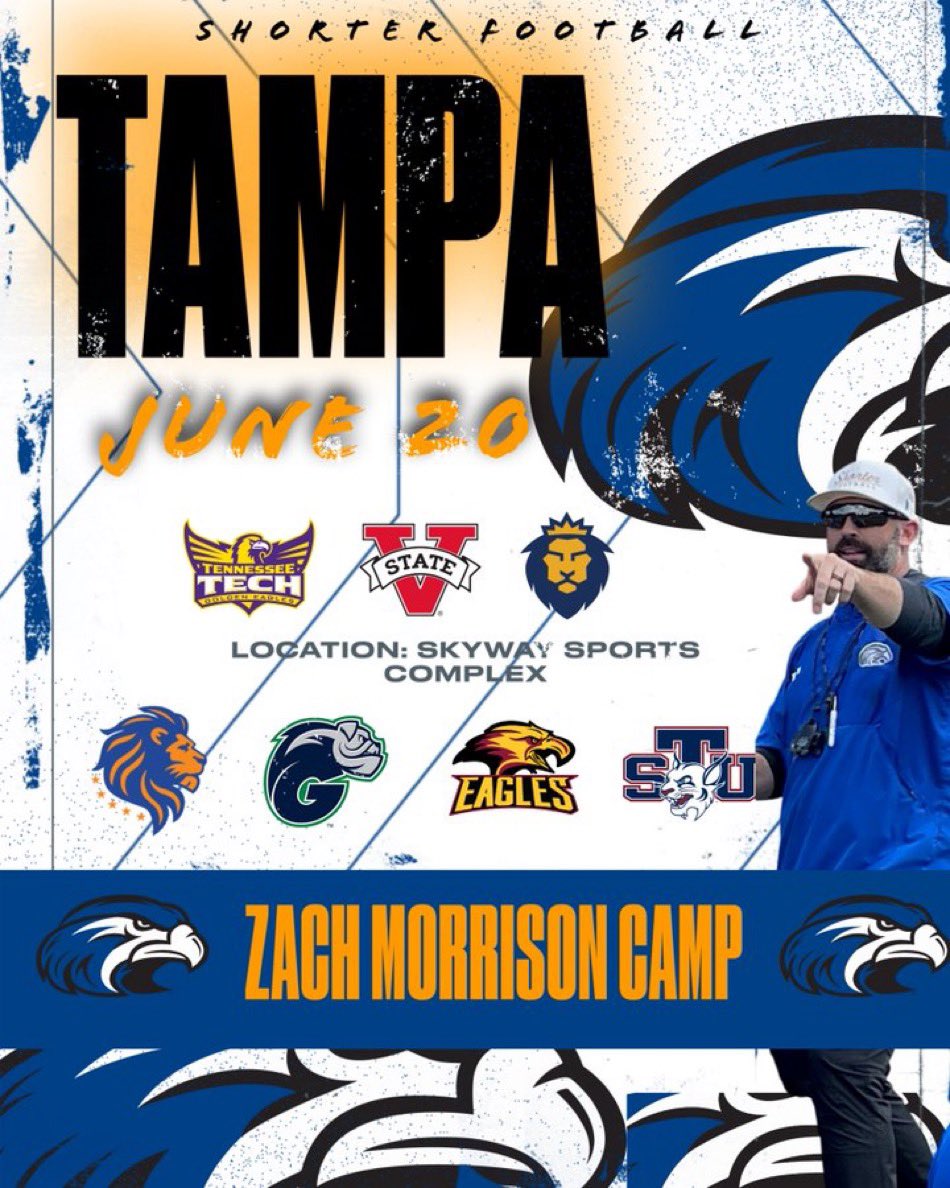 Johnathon Jackson (@bigjohnjackson_) on Twitter photo I will be attending <a href="/coachmorrison58/">Zach Morrison</a> shorter university Mega camp this Friday!(June 20th) can’t wait to compete!!
<a href="/SeanEperjesi/">Sean Eperjesi</a> <a href="/GHSbucsfootball/">Gulf High Football</a>
<a href="/CoachBones27/">Coach Bones</a> <a href="/DamonCogdell/">Damon Cogdell</a>
<a href="/dburks88/">Dialleo Burks Sr.</a> <a href="/jayvonwilson4/">Coach Wilson</a>
<a href="/pmathieson12/">Patrick Mathieson</a> <a href="/jmaisel5/">Josh Maisel</a>
<a href="/CoachWilder353/">Bobby Wilder</a> <a href="/CoachAugust_/">Dylan August</a>
<a href="/PascoCountyFB/">PascoCountyFB</a> I will be attending <a href="/coachmorrison58/">Zach Morrison</a> shorter university Mega camp this Friday!(June 20th) can’t wait to compete!!
<a href="/SeanEperjesi/">Sean Eperjesi</a> <a href="/GHSbucsfootball/">Gulf High Football</a>
<a href="/CoachBones27/">Coach Bones</a> <a href="/DamonCogdell/">Damon Cogdell</a>
<a href="/dburks88/">Dialleo Burks Sr.</a> <a href="/jayvonwilson4/">Coach Wilson</a>
<a href="/pmathieson12/">Patrick Mathieson</a> <a href="/jmaisel5/">Josh Maisel</a>
<a href="/CoachWilder353/">Bobby Wilder</a> <a href="/CoachAugust_/">Dylan August</a>
<a href="/PascoCountyFB/">PascoCountyFB</a>