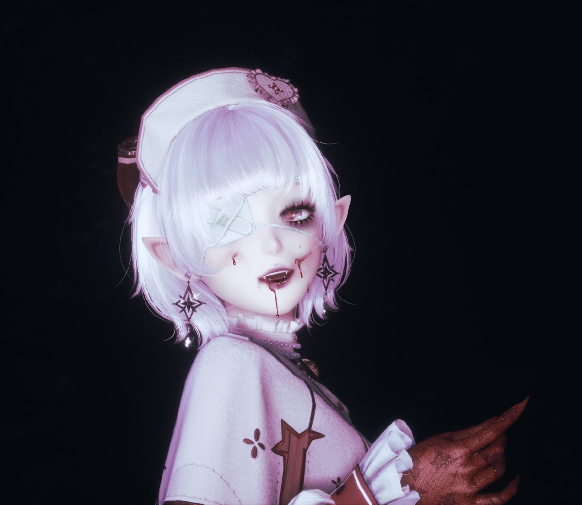 I was feeling a little sick yesterday and played some Nikki and edited these pictures I took in the game, I'm obsessed 😫 I need more vampire stuff in the game
#InfinityNikki