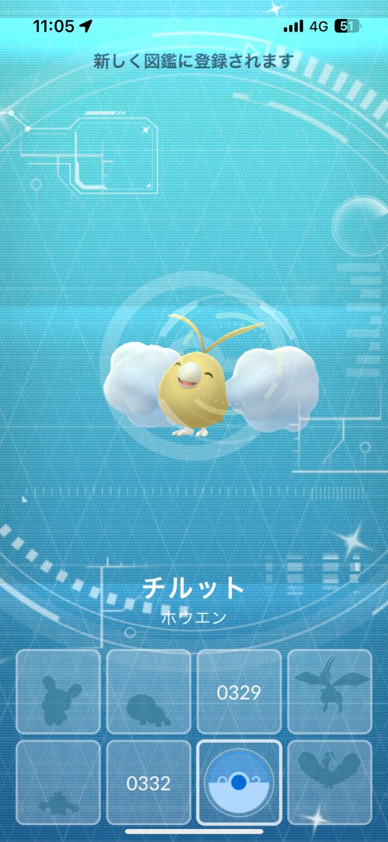 久しぶりにちゃんとポケ活した🥹笑
チルットの色違い可愛い💛🕊