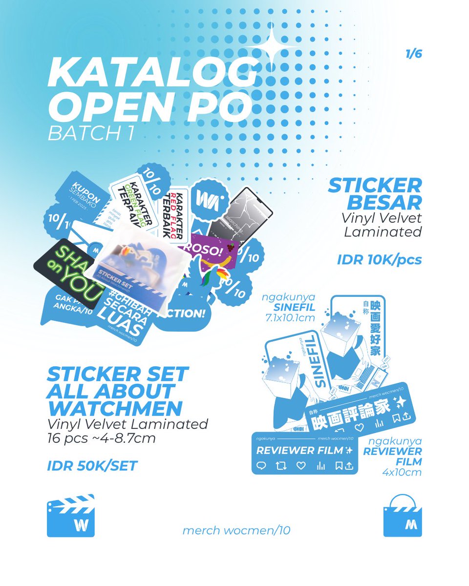 2 Hari Lagi sesi PO pembelian Merch Wocmen Batch 1 💙

Yuk silakan diliat liat dulu, ada paket satuan ada paket bundling juga, bisa cek lebih detil dan tanya tanya ke <a href="/MerchmenID/">MerchmenID</a> ✨

🔽🔽🔽🔽🔽
bit.ly/POmerchmen1