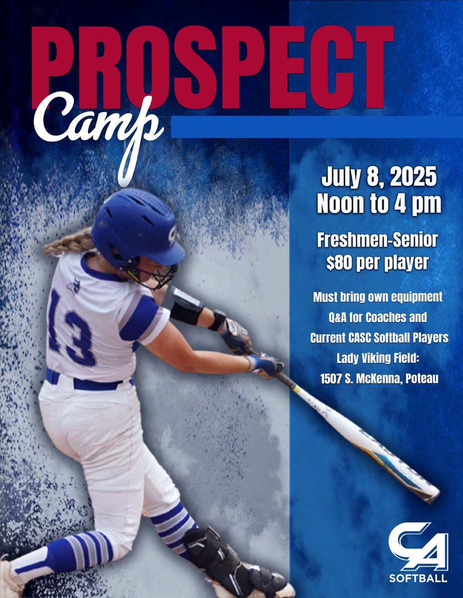 CASC Softball (@cascsoftball) on Twitter photo High school Freshmen-Senior and transferring student athletes are welcome to come showcase their talents. Come see what the JUCO life has to offer! Email Coach Watson to register at aswatson@carlalbert.edu High school Freshmen-Senior and transferring student athletes are welcome to come showcase their talents. Come see what the JUCO life has to offer! Email Coach Watson to register at aswatson@carlalbert.edu