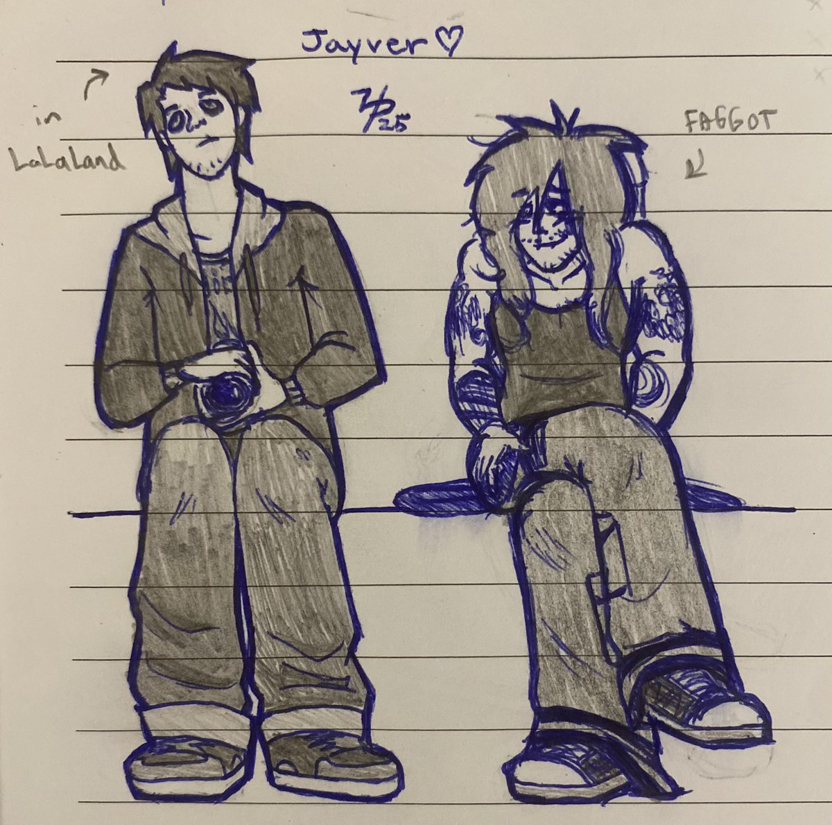enigmaticermine's tweet photo. yume thats down bad x f/o that has reached a new level of sentience (it was not a higher level) 

#marblehornets #yumeship #selfship #mlm #yaoi #art #oc #ocxcanon #cxoc #ocxc #jaymerrick https://t.co/FFaJAD8iLB