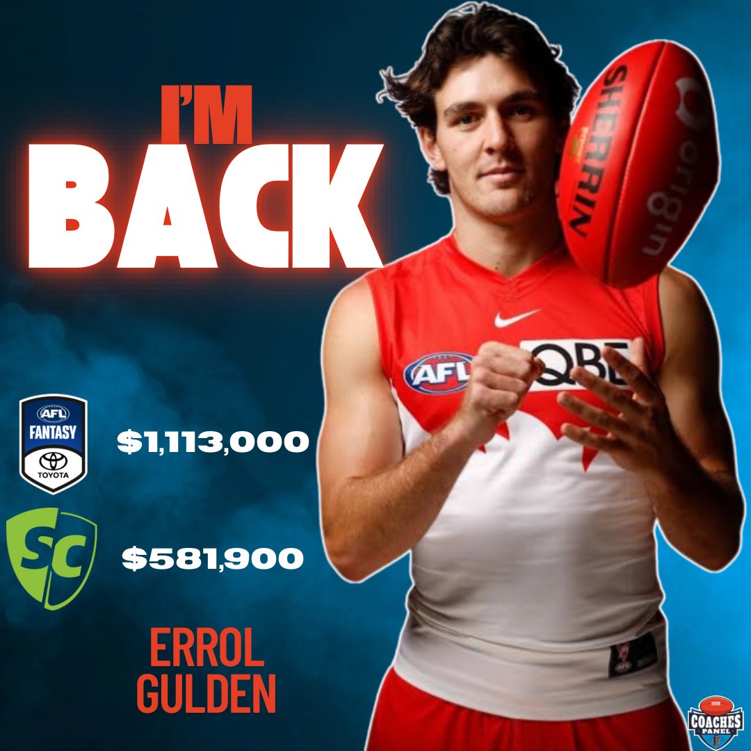 I’m Back

#SuperCoach | #AFLFantasy