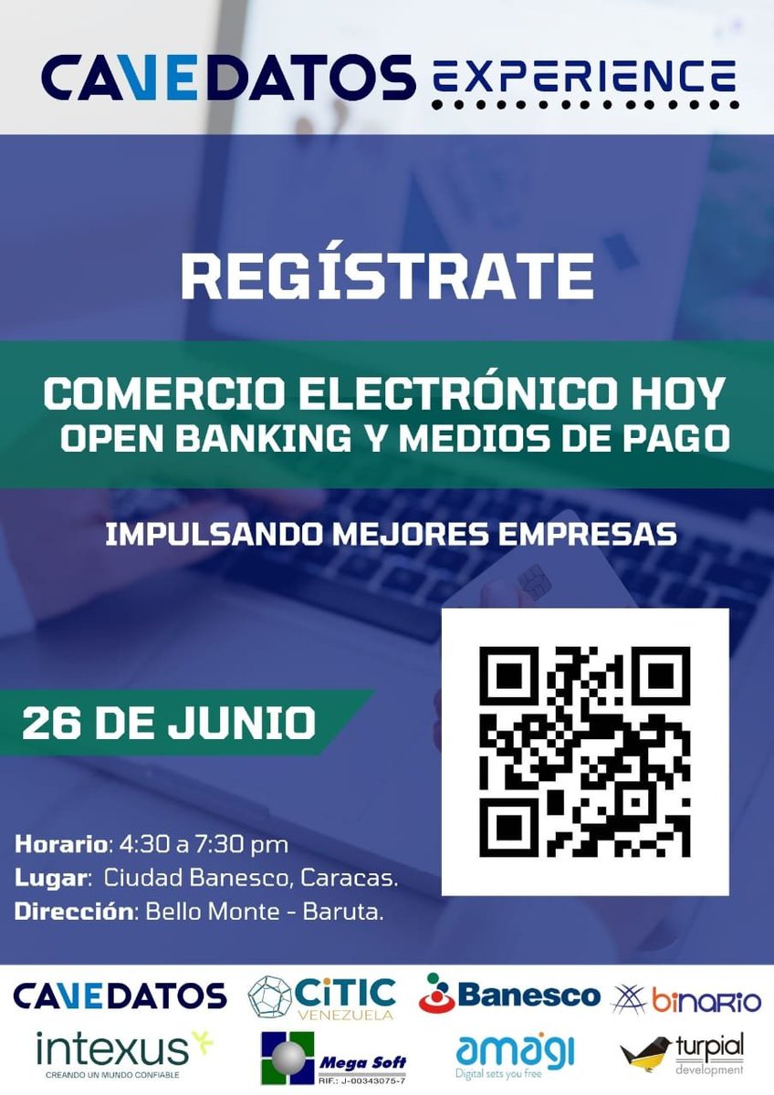 Estamos a pocos días del comienzo de la 3era. Edición del CAVEDATOS EXPERIENCE 

El evento que trae la conversación de tecnología de la mano de experto hacia todos los sectores empresariales del país 🇻🇪 

Regístrate:
lu.ma/h0ep2nrg