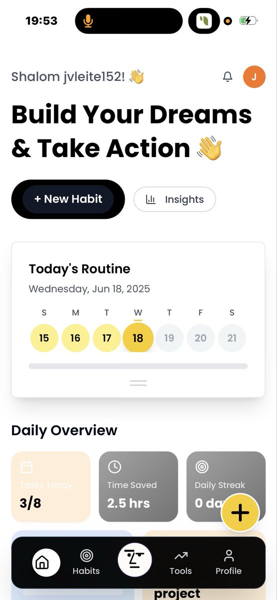 Building a little pwa that helps simplify daily life

Still early days but I’m excited of potential of Zenith

Build your routine that actually lasts.
