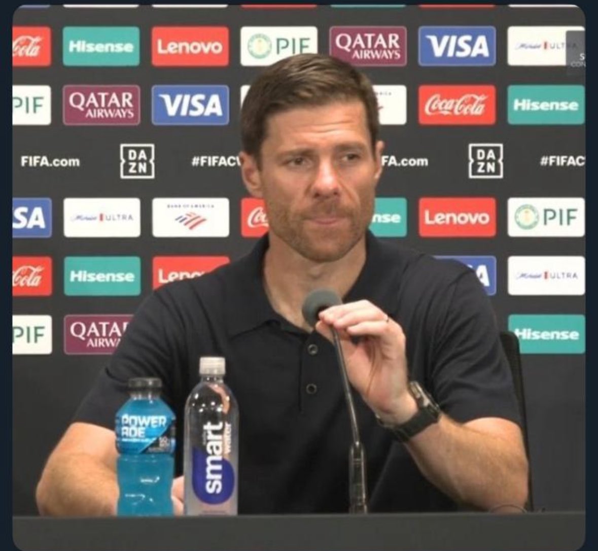 تشابي ألونسو :-
لن اعتذر عن التعادل ، الفريق الذي واجهناه قوي وليس سهلا .
#الهلال_ريال_مدريد