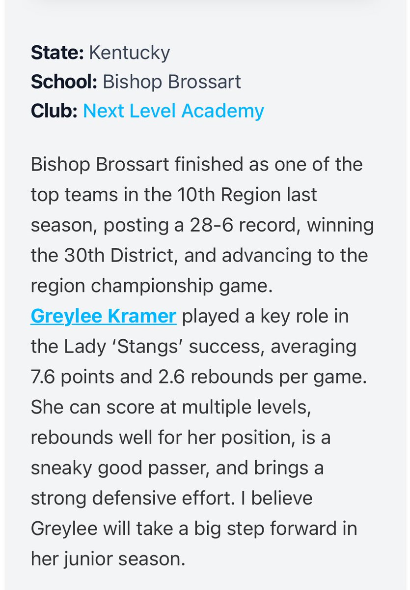 Greylee Kramer (@greyleekramer) on Twitter photo Thank you, <a href="/PGHAkeem/">Akeem Webb</a>! I appreciate this write up and all you do! Looking forward to my Junior season! <a href="/bbldystanghoops/">bbladystangshoops</a> Thank you, <a href="/PGHAkeem/">Akeem Webb</a>! I appreciate this write up and all you do! Looking forward to my Junior season! <a href="/bbldystanghoops/">bbladystangshoops</a>