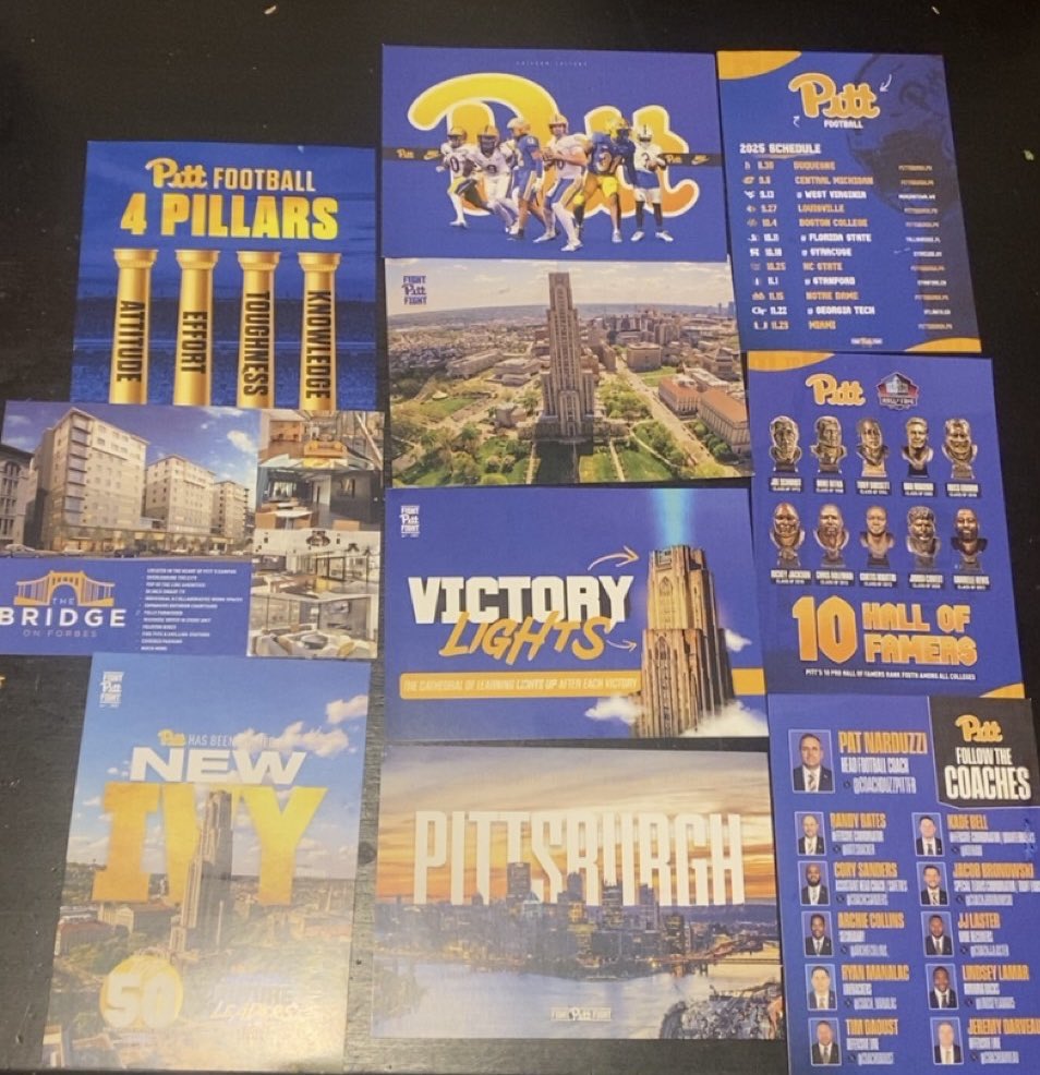 JaidenDavis38's tweet image. 🔵🟡 Pittsburgh Panthers🟡🔵 @Pitt_FB I feel the love 💯 Thank you for all the mail! It is very much appreciated! @CoachDuzzPittFB @coachdaoust @ARCHIECOLLINS_ @BatesBacker @coachcsanders @Coach_Manalac @Kb1Raw @coachjbronowski @CoachJjLaster @LindseyLamar5 @CoachDarveau
#H2P
