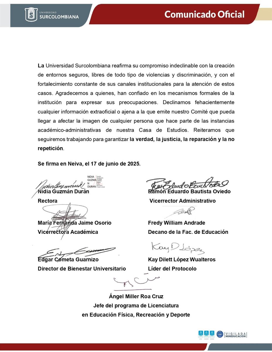 📢 Comunicado a la comunidad universitaria y a la opinión pública

Dale clic al enlace para ver el comunicado: uscoenlinea.com/wp-content/upl…