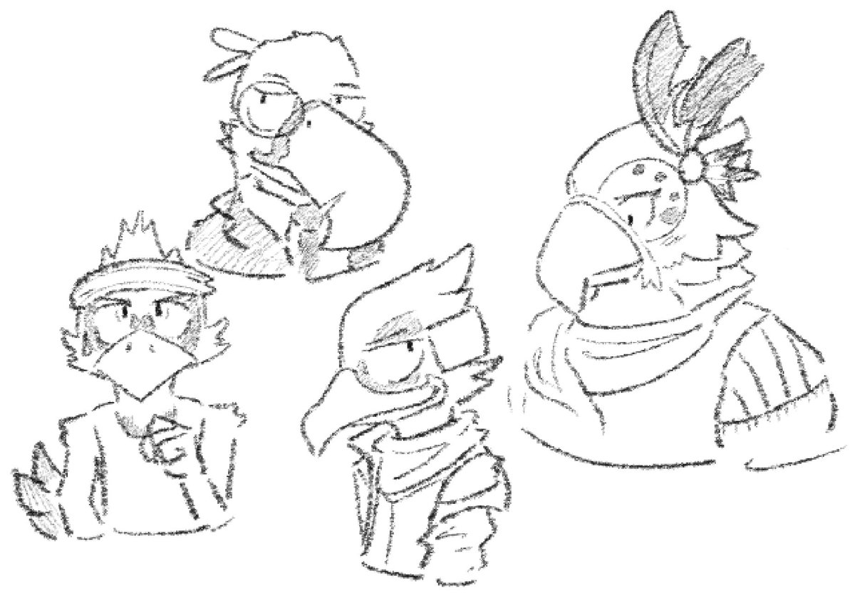 doodled up a couple of birds