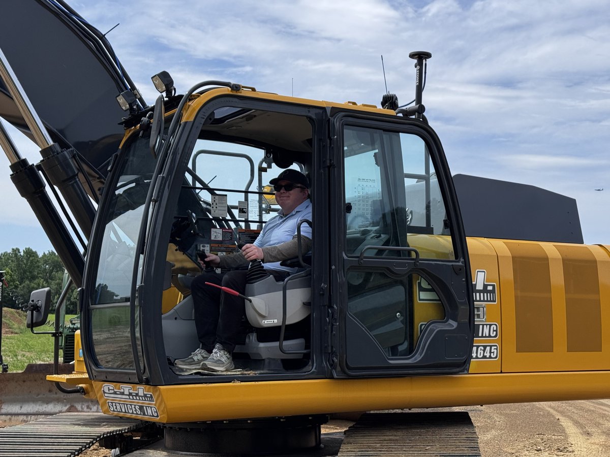 Got to run the Excavator with 3D Machine Control today along with using LiDAR all across the job site here in Cabot, Arkansas