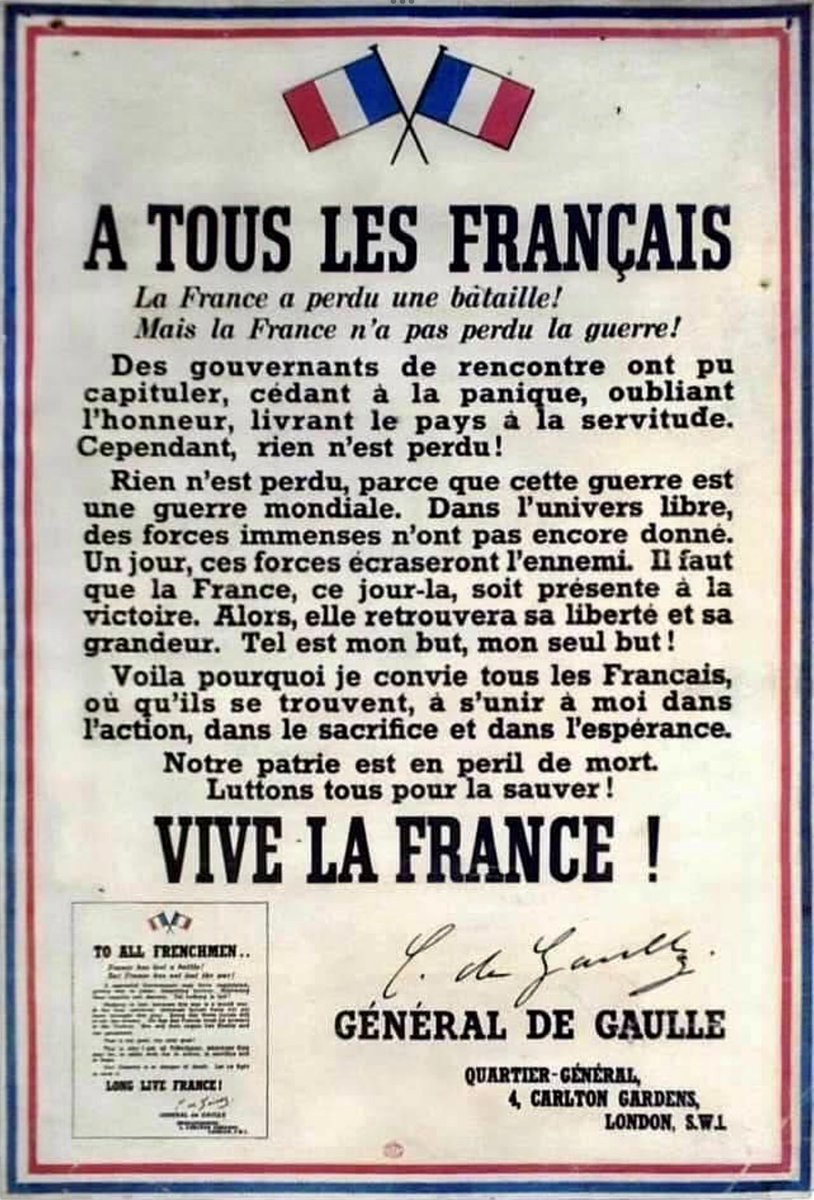 Clare Hart💙💛 (@clarelouhart) on Twitter photo 📻🇫🇷Il y a 85 ans,le Général de Gaulle lançait l'appel du #18juin de Londres,ma ville natale. Cette ville qui a su résister jusqu’au bout.
Aujourd'hui encore,cet appel résonne fortement en moi et incarne l'esprit de résistance et de liberté.
#Montpellier se souvient.
<a href="/MDelafosse/">Michaël Delafosse</a> 📻🇫🇷Il y a 85 ans,le Général de Gaulle lançait l'appel du #18juin de Londres,ma ville natale. Cette ville qui a su résister jusqu’au bout.
Aujourd'hui encore,cet appel résonne fortement en moi et incarne l'esprit de résistance et de liberté.
#Montpellier se souvient.
<a href="/MDelafosse/">Michaël Delafosse</a>
