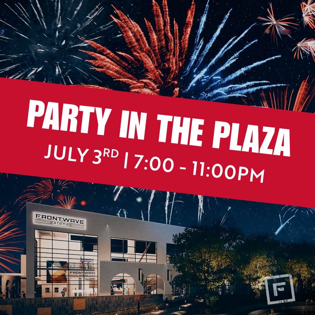 🎉 Win #FreeTickets to Party in the Plaza! We’re giving 3 lucky winners a pair of tickets to Party in the Plaza at <a href="/FrontwaveArena/">Frontwave Arena</a> on July 3rd! 

Enter on Instagram: hubs.li/Q03skRwJ0

#PartyInThePlaza #FrontwaveArena #4thofJuly #FrontwaveCU #FrontwaveFun #EnterToWin
