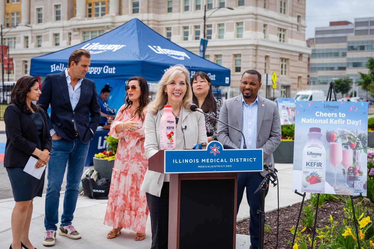 Illinois Medical District (@imdchicago) on Twitter photo Today, CEO and Executive Director Allyson Hansen joined <a href="/lifeway_kefir/">Lifeway Foods, Inc.</a>, <a href="/SenWPrestonIL/">SenWilliePreston</a>, <a href="/JosinaMorita/">Josina Morita</a>, and <a href="/BillRancic/">Bill Rancic</a> in the IMD to announce National Kefir Day! π₯ π Kefir Day highlights the growing connection between gut health and immune health and overall wellness. π Today, CEO and Executive Director Allyson Hansen joined <a href="/lifeway_kefir/">Lifeway Foods, Inc.</a>, <a href="/SenWPrestonIL/">SenWilliePreston</a>, <a href="/JosinaMorita/">Josina Morita</a>, and <a href="/BillRancic/">Bill Rancic</a> in the IMD to announce National Kefir Day! π₯ π Kefir Day highlights the growing connection between gut health and immune health and overall wellness. π