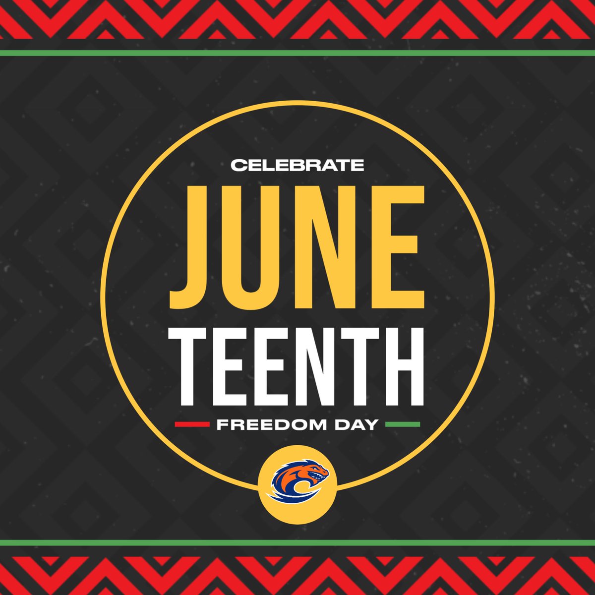 Clayton State University celebrates Juneteenth! Juneteenth marks the day in 1865 when the last enslaved Black Americans learned they were free, which was two years after the Emancipation Proclamation. Let’s learn, reflect, act, and celebrate freedom! #Juneteenth #HistoryMatters