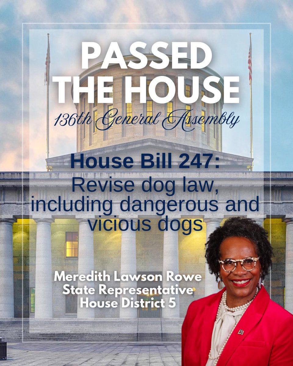 Ohio House Dems (@ohhousedems) on Twitter photo Congratulations Rep. <a href="/MLawsonRowe/">State Rep Meredith R Lawson-Rowe</a> for HB 247 passing the House floor today! 🎉 Congratulations Rep. <a href="/MLawsonRowe/">State Rep Meredith R Lawson-Rowe</a> for HB 247 passing the House floor today! 🎉