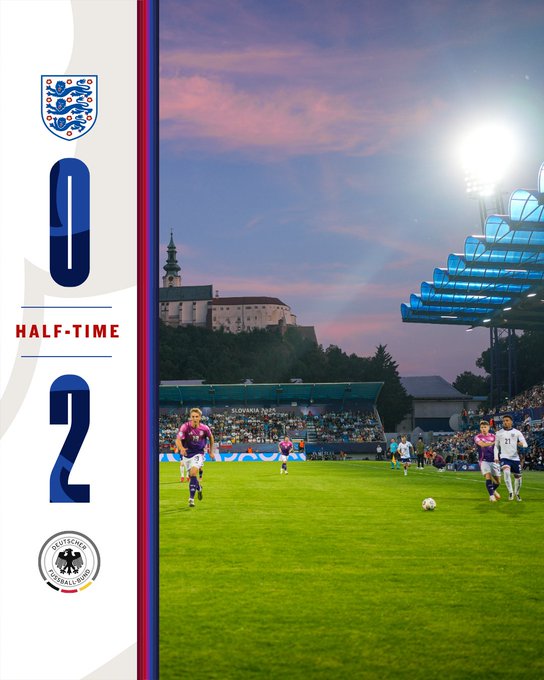 Half-time: 2-0 to Germany
