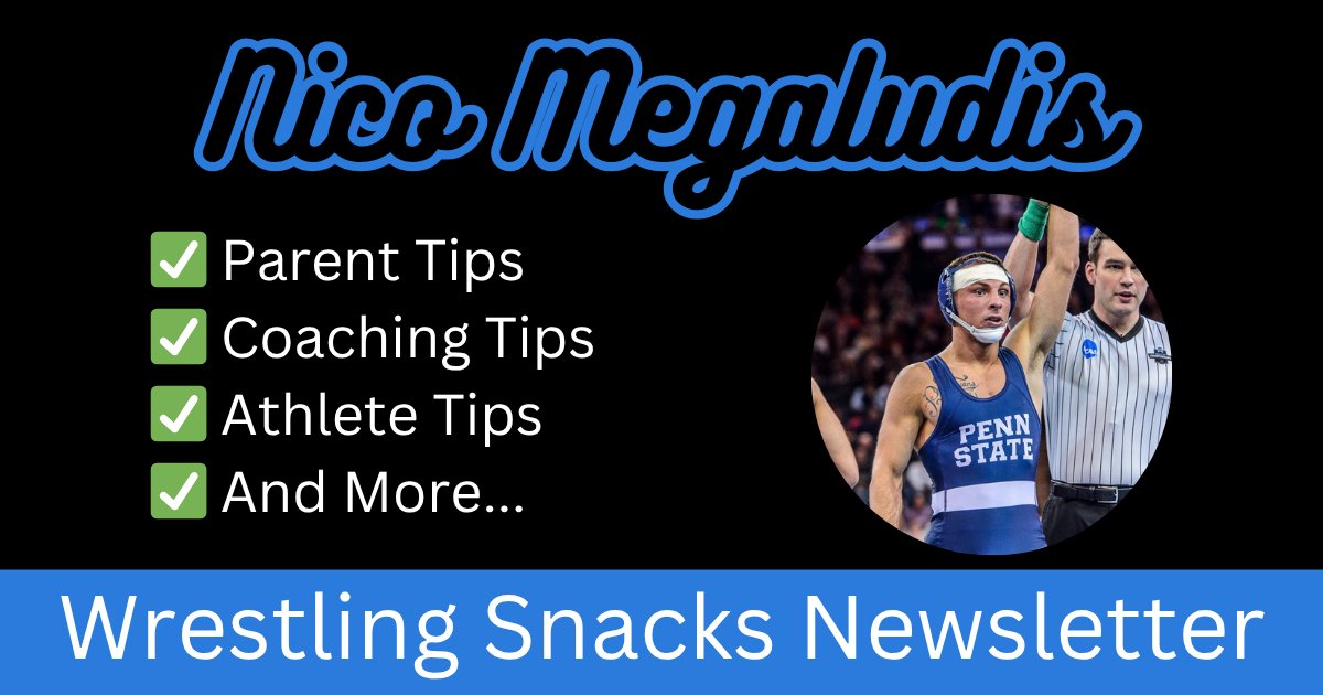 🚨 This week’s Wrestling Snacks features Nico Megaludis—4X NCAA All-American, 3X Finalist, and 2016 NCAA National Champion for Penn State.

Check it out for Coaching, Parent, and Athlete insights from Nico 👉 bit.ly/3ZyYYjd

<a href="/babyflo_nico/">Nico Megaludis</a> <a href="/pennstateWREST/">Penn State WRESTLING</a>